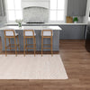 Coastal Haven Striped Jute Collection Area Rug - Marina Rectangle Pink and Gray  lifestyle 34