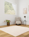 Coastal Haven Striped Jute Collection Area Rug - Marina Square Pink and Gray  lifestyle 46