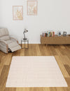 Coastal Haven Striped Jute Collection Area Rug - Marina Square Pink and Gray  lifestyle 50