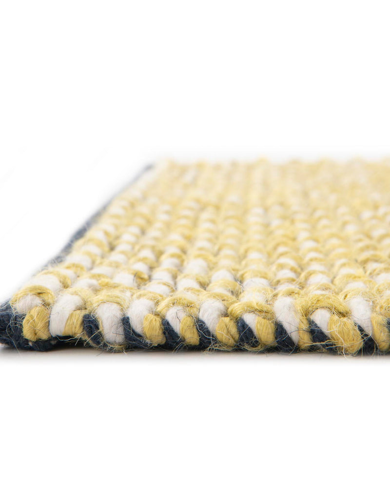 Coastal Haven Striped Jute Collection Area Rug - Marina Rectangle Yellow and Navy  lifestyle 13