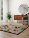 Aegean Elegance Washables Collection Area Rug -  Rhodes Rectangle Multi  lifestyle 3