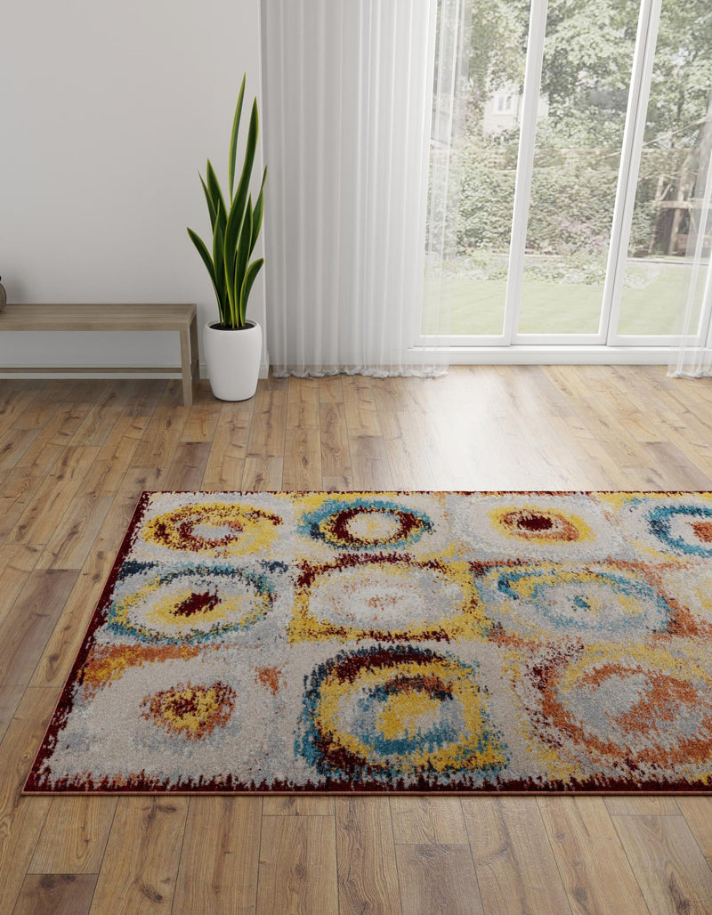 Aegean Elegance Washables Collection Area Rug -  Rhodes Rectangle Multi  lifestyle 4