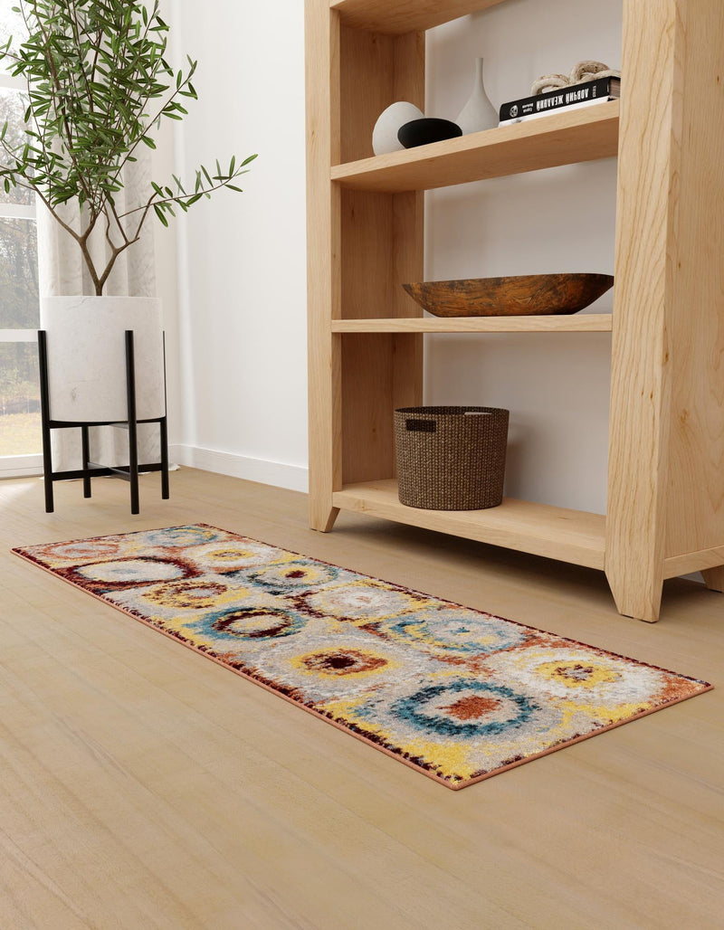 Aegean Elegance Washables Collection Area Rug -  Rhodes Runner Multi  lifestyle 26