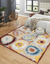 Aegean Elegance Washables Collection Area Rug -  Rhodes Square Multi  lifestyle 25