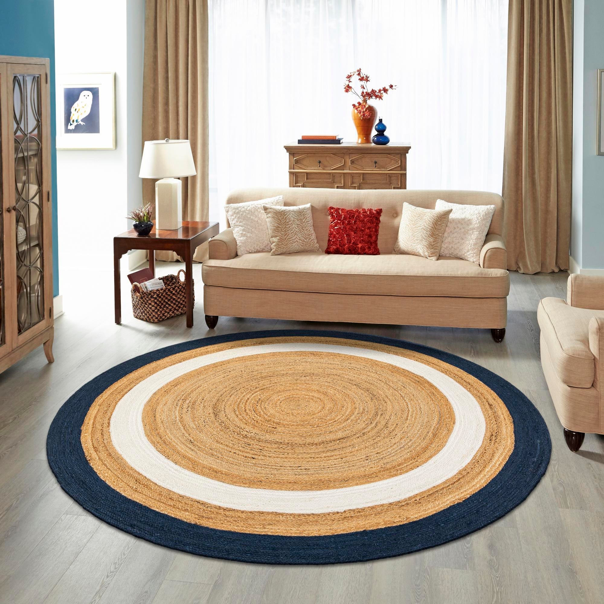 Woven Seaside Jute Collection Area Rug - Nantucket