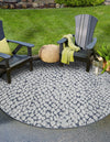 Savannah Escape Collection Area Rug - Mara Round Navy Blue  lifestyle 132