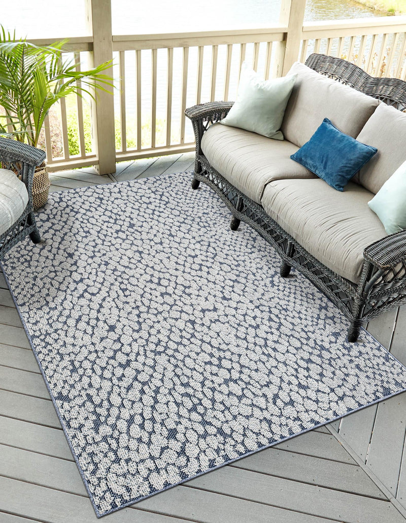 Savannah Escape Collection Area Rug - Mara Rectangle Navy Blue  lifestyle 17