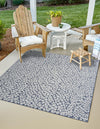 Savannah Escape Collection Area Rug - Mara Square Navy Blue  lifestyle 76