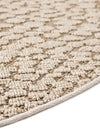 Savannah Escape Collection Area Rug - Mara Round Khaki  lifestyle 140