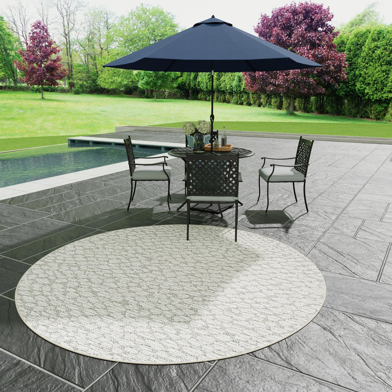 Savannah Escape Collection Area Rug - Mara Round Light Gray  lifestyle 166