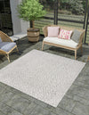 Savannah Escape Collection Area Rug - Mara Square Light Gray  lifestyle 82