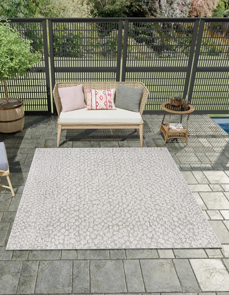 Savannah Escape Collection Area Rug - Mara Square Light Gray  lifestyle 106