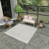 Savannah Escape Collection Area Rug - Mara Square Light Gray  lifestyle 159