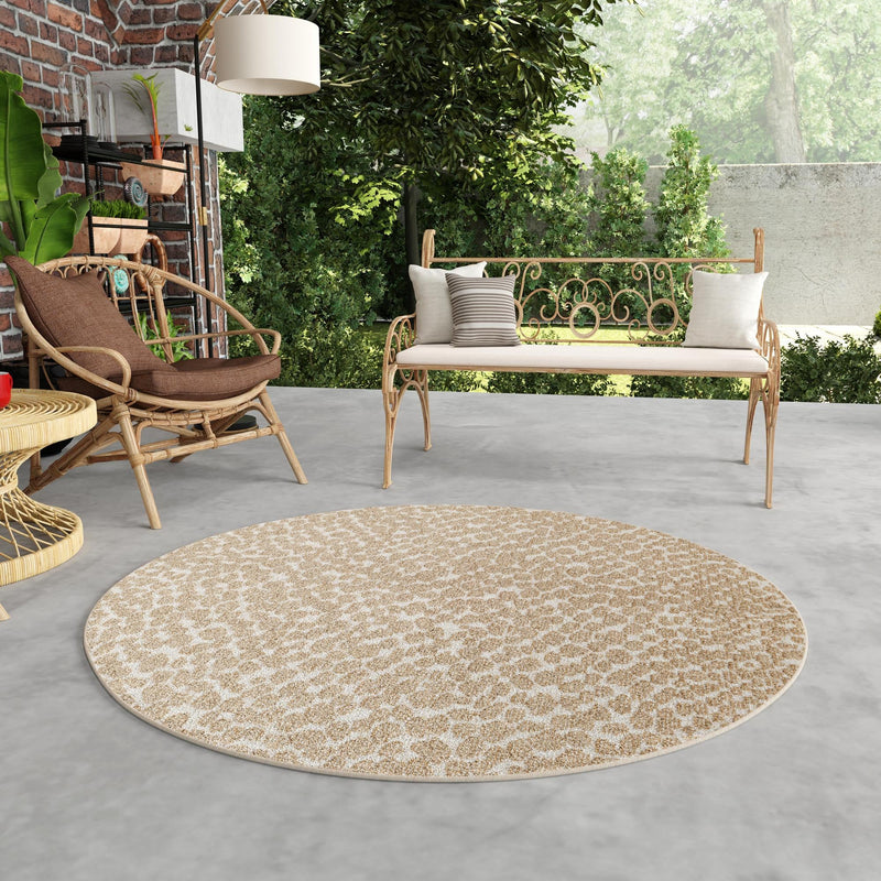 Savannah Escape Collection Area Rug - Mara Round Beige  lifestyle 168