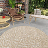 Savannah Escape Collection Area Rug - Mara Round Beige  lifestyle 176