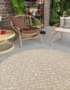 Savannah Escape Collection Area Rug - Mara Round Beige  lifestyle 108