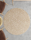 Savannah Escape Collection Area Rug - Mara Round Beige  lifestyle 114