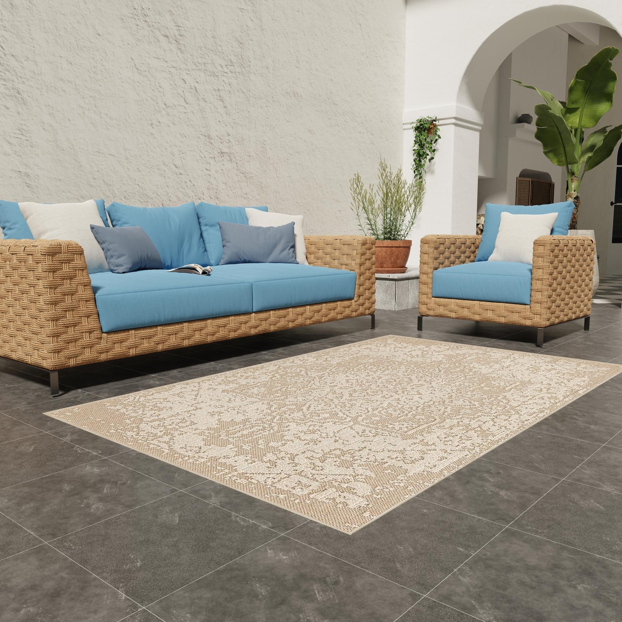 Patio Heritage Collection Area Rug - Santorini