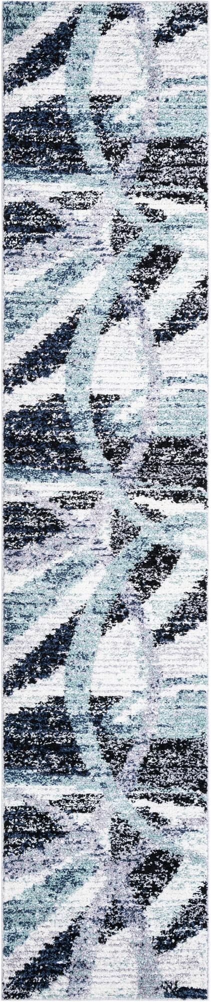 Santa Fe Trails Collection Area Rug -  Navajo Runner Gray and Ivory  lifestyle 18