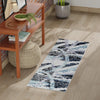 Santa Fe Trails Collection Area Rug -  Navajo Runner Gray and Ivory  lifestyle 81