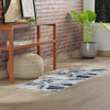 Santa Fe Trails Collection Area Rug -  Navajo Runner Gray and Ivory  lifestyle 84