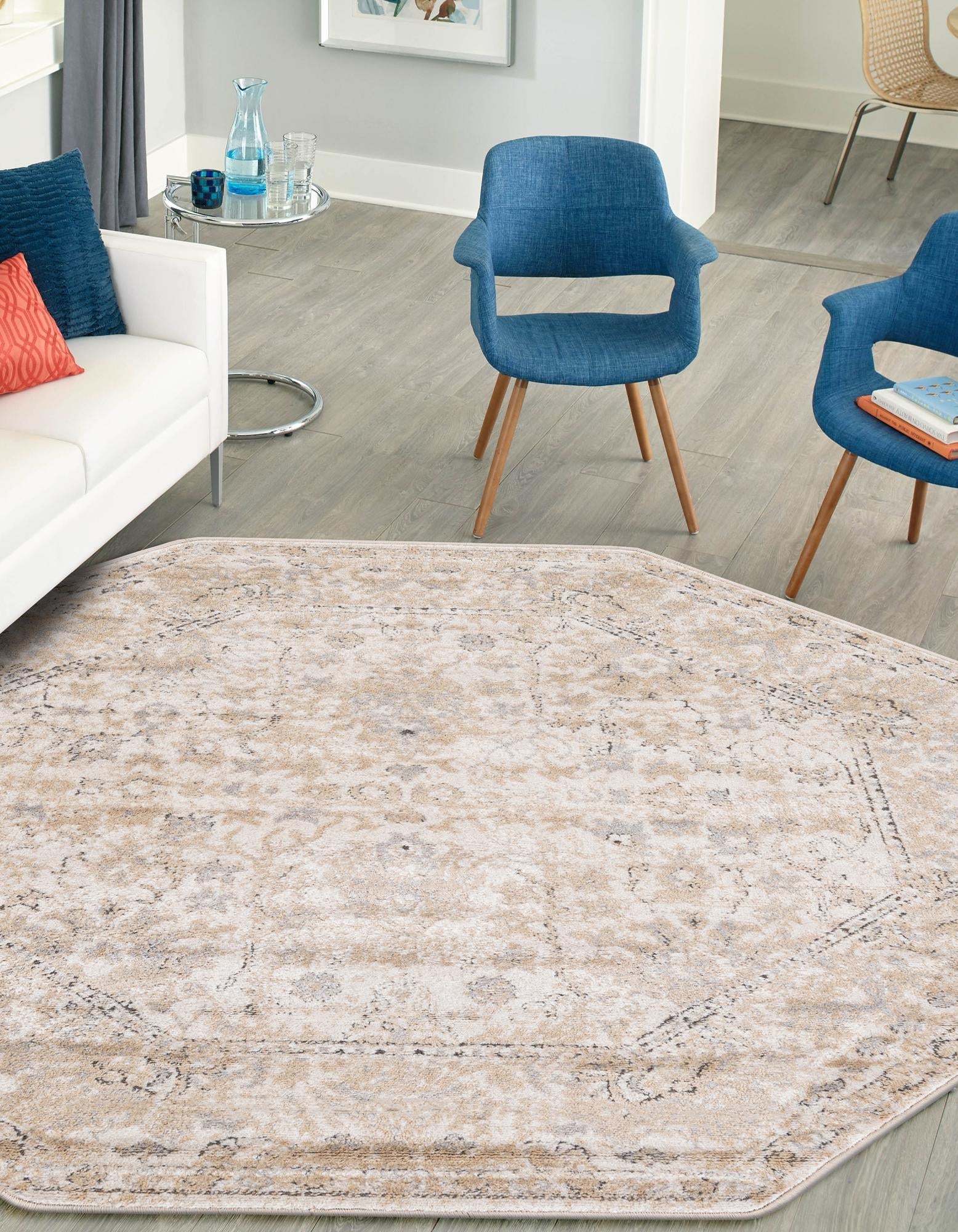 Cascade Range Collection Area Rug -  Shasta (Ivory)