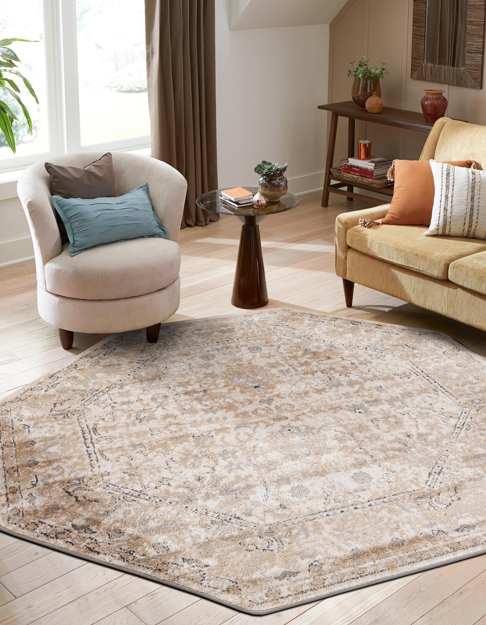 Cascade Range Collection Area Rug -  Shasta (Ivory)