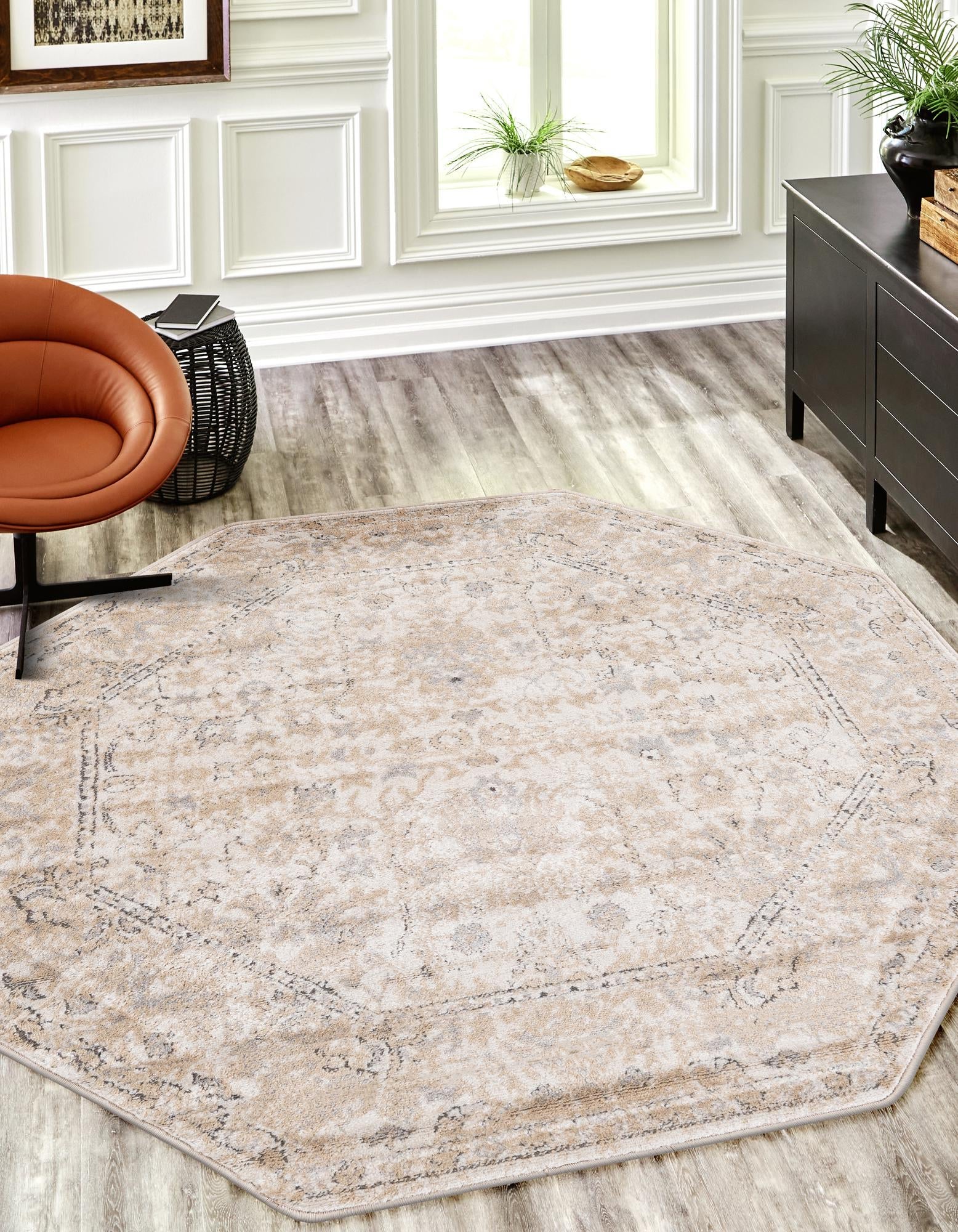 Cascade Range Collection Area Rug -  Shasta (Ivory)