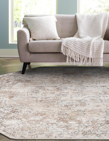 Cascade Range Collection Area Rug -  Shasta (Ivory)