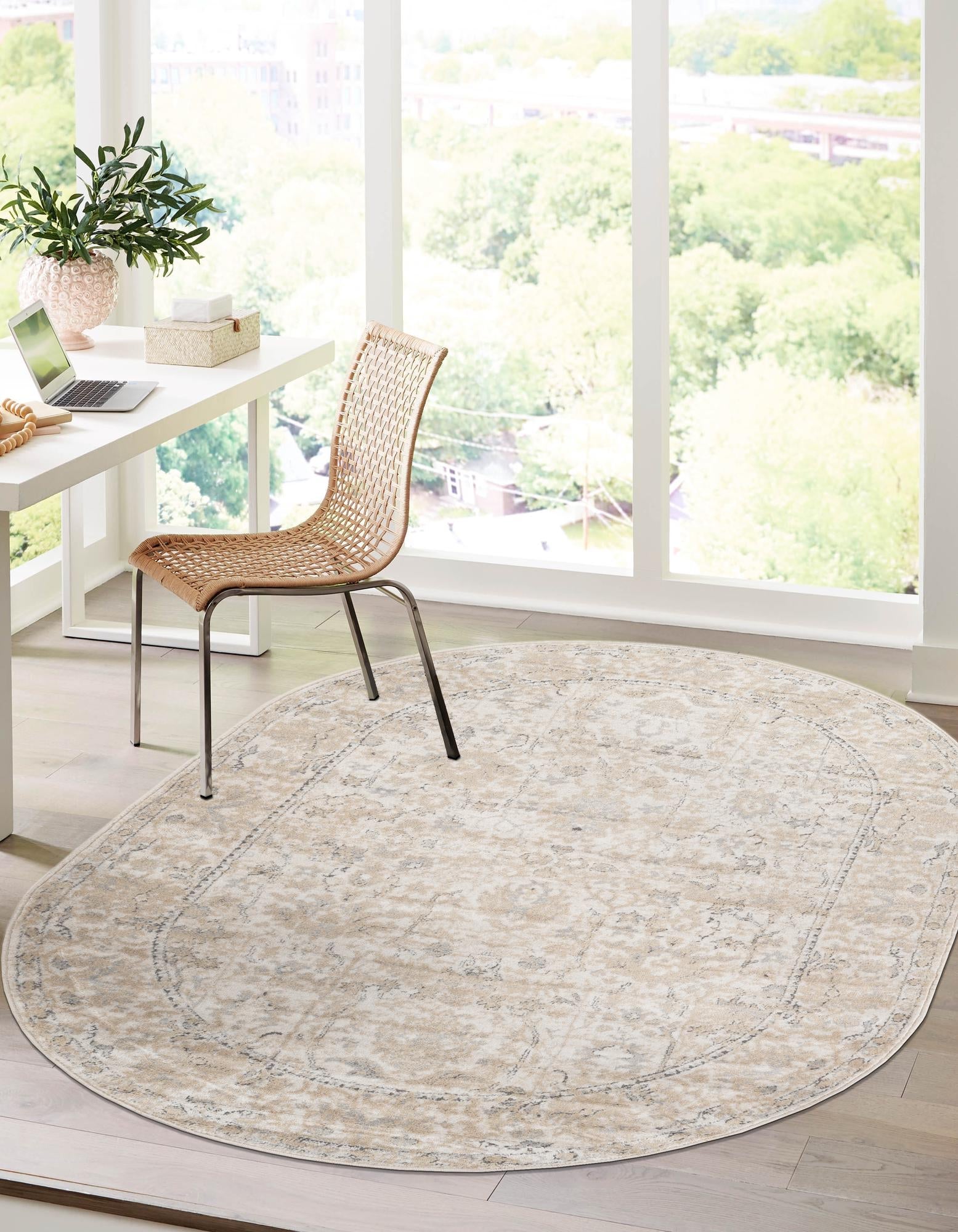 Cascade Range Collection Area Rug -  Shasta (Ivory)