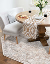 Cascade Range Collection Area Rug -  Baker Octagon Ivory  lifestyle 113