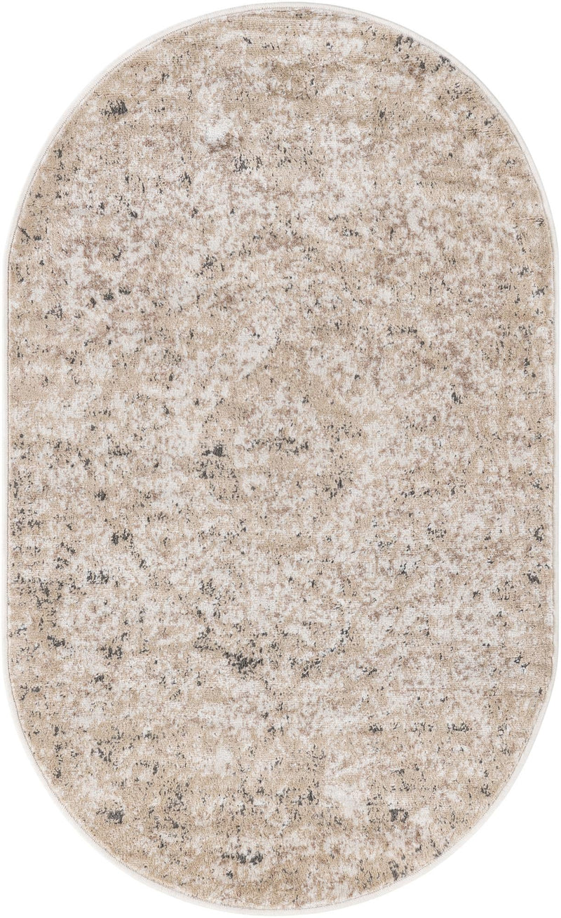 Cascade Range Collection Area Rug -  Jefferson Oval Beige Main