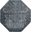 Cascade Range Collection Area Rug -  Helena Octagon Blue Main