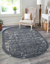 Cascade Range Collection Area Rug -  Helena Oval Blue  lifestyle 0