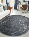 Cascade Range Collection Area Rug -  Helena Oval Blue  lifestyle 3