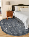 Cascade Range Collection Area Rug -  Helena Oval Blue  lifestyle 6