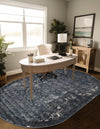 Cascade Range Collection Area Rug -  Helena Oval Blue  lifestyle 12