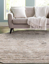 Cascade Range Collection Area Rug -  Jefferson Octagon Beige  lifestyle 8