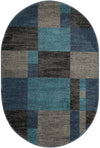 Autumn Meadow Collection Area Rug -  Sycamoreside (Blue Gray) Oval Blue Gray  lifestyle 16