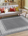 Soho Elegance Collection Area Rug -  Mercer (Gray) Square Gray  lifestyle 22