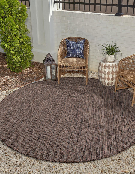 Seaside Serenity Collection Area Rug - Veranda (Light Brown)