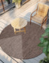 Seaside Serenity Collection Area Rug - Veranda (Light Brown)