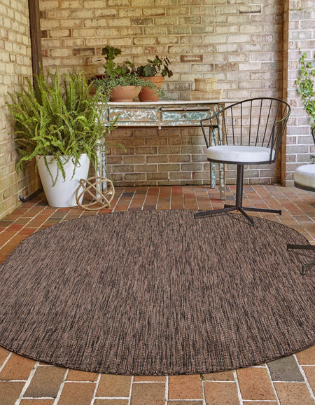 Seaside Serenity Collection Area Rug - Veranda (Light Brown)