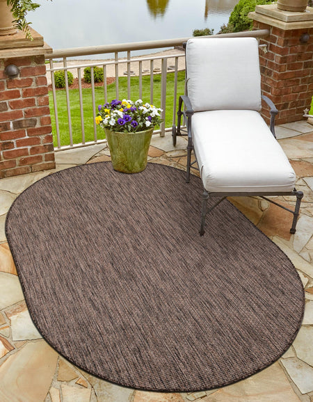 Seaside Serenity Collection Area Rug - Veranda (Light Brown)