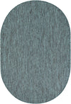 Patio Perfection Collection Area Rug - Veranda (Teal) Oval Teal Main