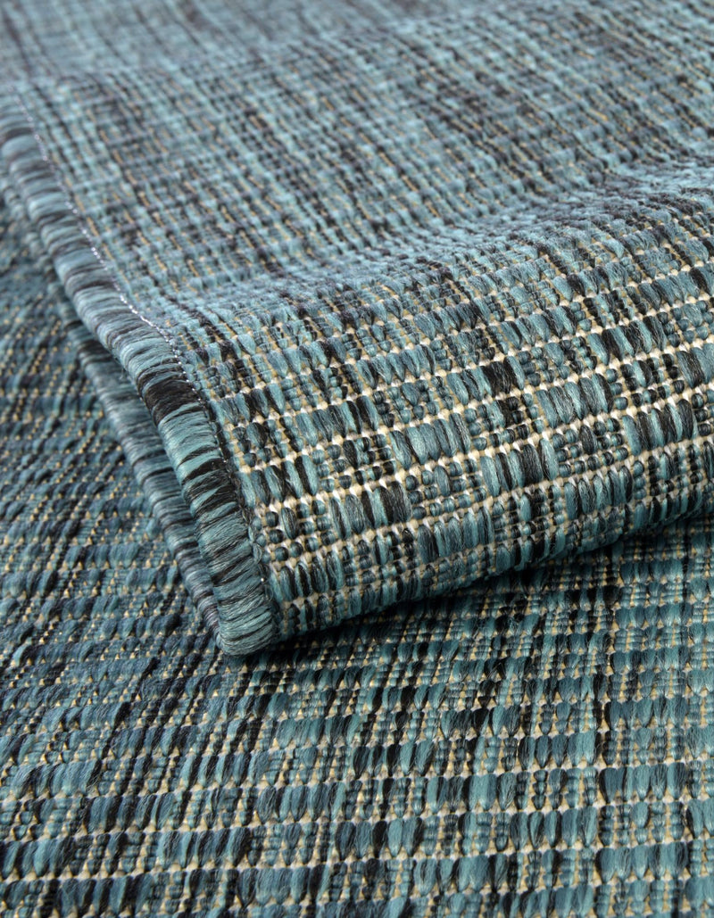 Patio Perfection Collection Area Rug - Veranda (Teal) Oval Teal  lifestyle 15