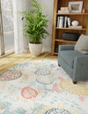 Sorrento Shores Collection Area Rug -  Massa Oval Beige  lifestyle 42