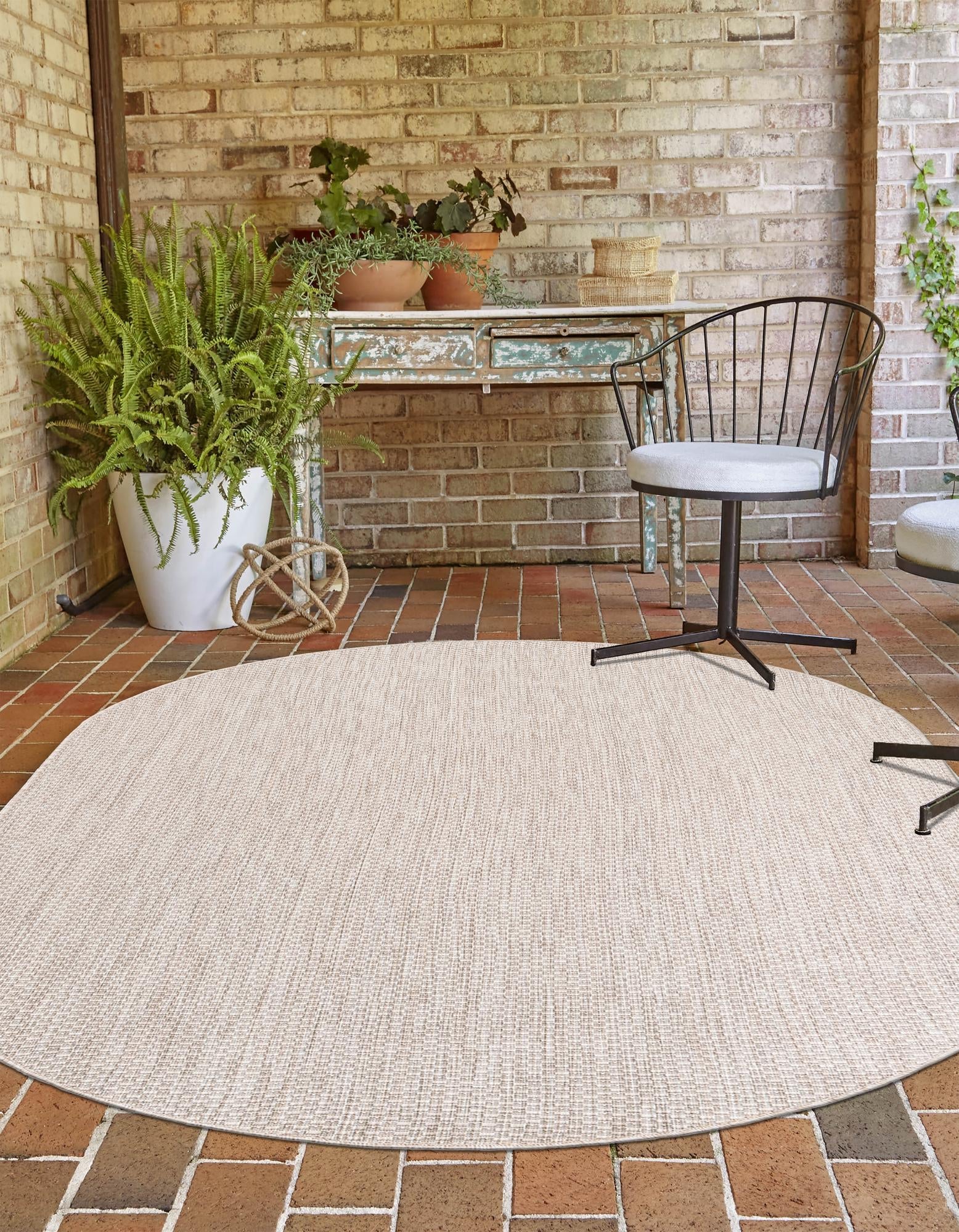 Seaside Serenity Collection Area Rug - Veranda (Beige)