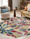 Savannah Elegance Collection Area Rug -  Riverfront Octagon Multi  lifestyle 115