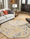 Savannah Elegance Collection Area Rug -  Riverfront Octagon Yellow  lifestyle 66